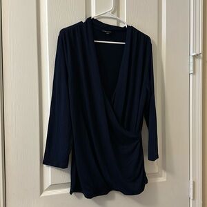Hawthorn Navy “wrap” sweater size XL